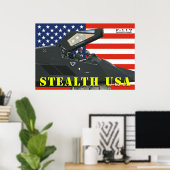 Poster F-117 Stealth USA (Bureau à domicile)