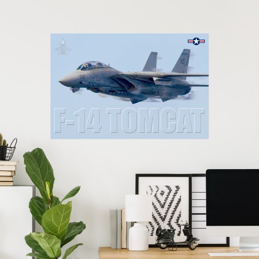 POSTER F-14 TOMCAT (Bureau à domicile)