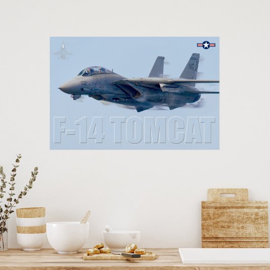 POSTER F-14 TOMCAT (Cuisine)