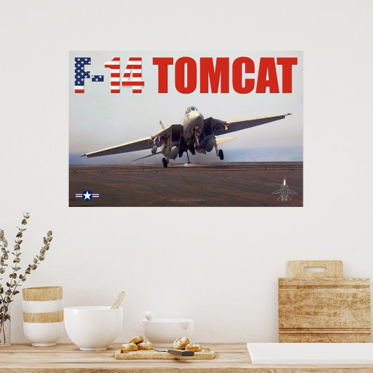 POSTER F-14 TOMCAT (Cuisine)