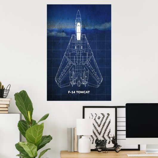 Poster F-14 Tomcat (Bureau à domicile)