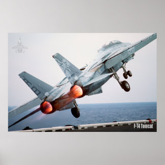 POSTER F-14 TOMCAT "APRÈS-BRÛLEUR"