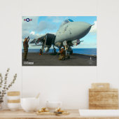 POSTER F-14 TOMCAT "FLIGHTDECK" (Cuisine)