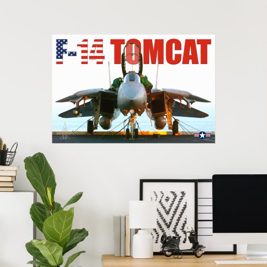 POSTER F-14 TOMCAT "FLIGHTDECK" (Bureau à domicile)
