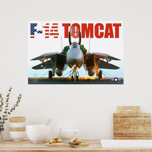 POSTER F-14 TOMCAT "FLIGHTDECK" (Cuisine)