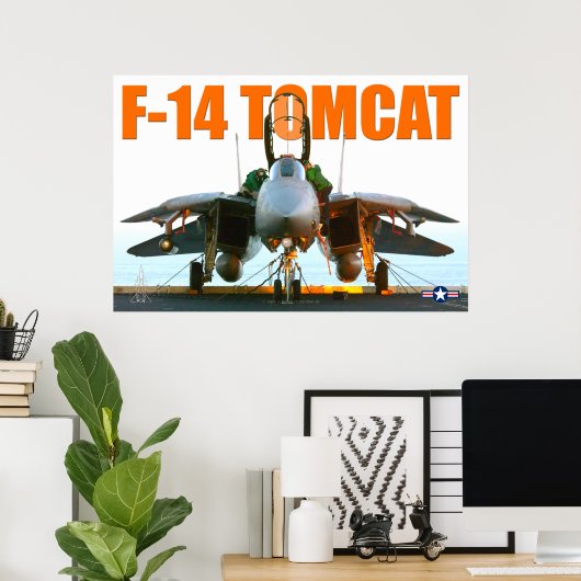 POSTER F-14 TOMCAT "FLIGHTDECK" (Bureau à domicile)
