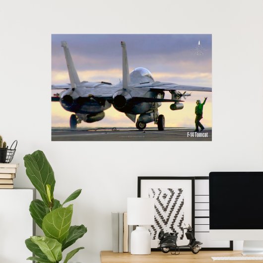 POSTER F-14 TOMCAT "FLIGHTDECK" (Bureau à domicile)