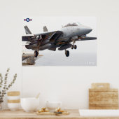 POSTER F-14 TOMCAT "LANCEMENT" (Cuisine)