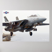 POSTER F-14 TOMCAT "LANCEMENT" (Devant)