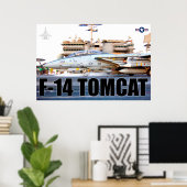 POSTER F-14 TOMCAT "LANCEMENT" (Bureau à domicile)