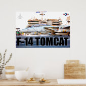 POSTER F-14 TOMCAT "LANCEMENT" (Cuisine)