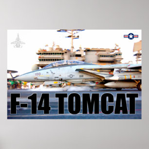 POSTER F-14 TOMCAT "LANCEMENT"
