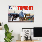 POSTER F-14 TOMCAT "LANCEMENT" (Bureau à domicile)