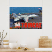 POSTER F-14 TOMCAT "LANCEMENT" (Cuisine)