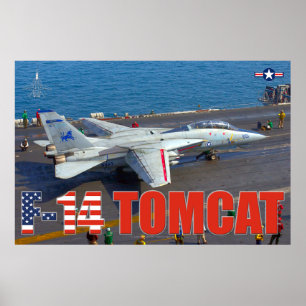 POSTER F-14 TOMCAT "LANCEMENT"