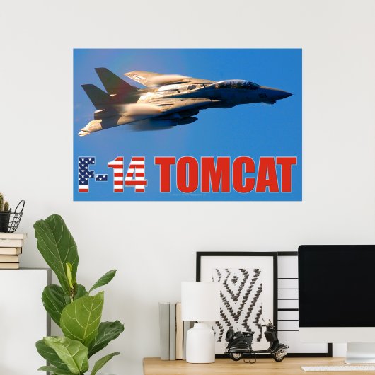 POSTER F-14 TOMCAT "MACH RUN" (Bureau à domicile)