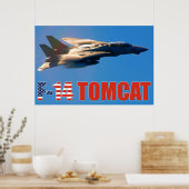 POSTER F-14 TOMCAT "MACH RUN" (Cuisine)