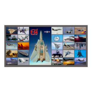 POSTER F-14 TOMCAT "MONTAGE"