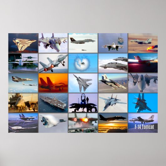 POSTER F-14 TOMCAT "MONTAGE" (Devant)