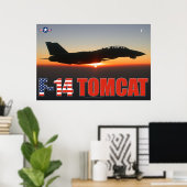 POSTER F-14 TOMCAT "PATROUILLE DE SOLEIL" (Bureau à domicile)