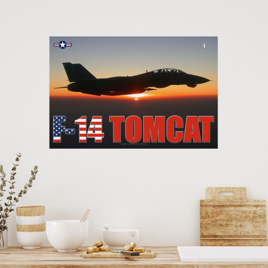 POSTER F-14 TOMCAT "PATROUILLE DE SOLEIL" (Cuisine)