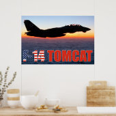 POSTER F-14 TOMCAT "PATROUILLE DE SOLEIL" (Cuisine)