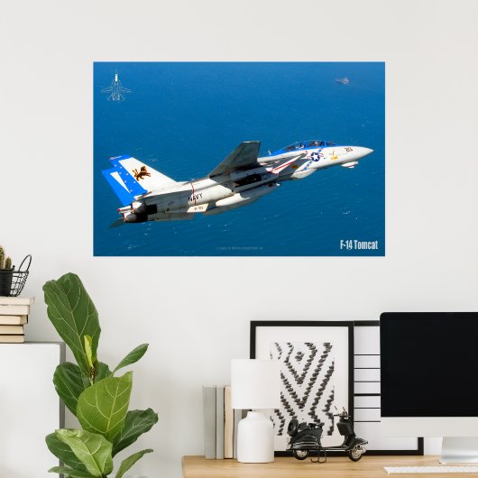 POSTER F-14 TOMCAT "SUR PATROLE" (Bureau à domicile)