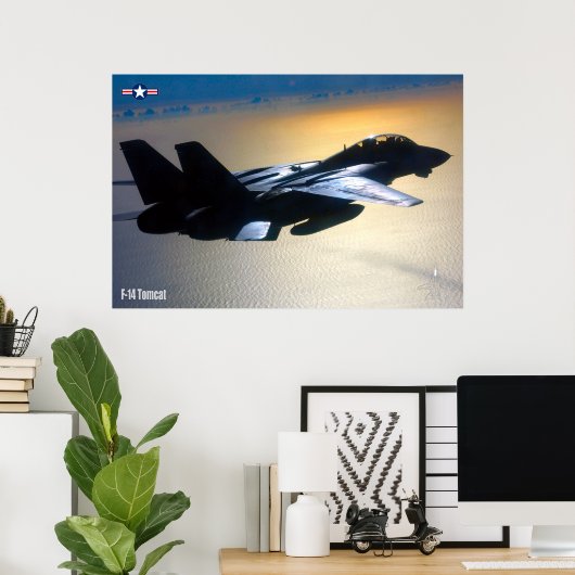 POSTER F-14 TOMCAT "SUR PATROLE" (Bureau à domicile)