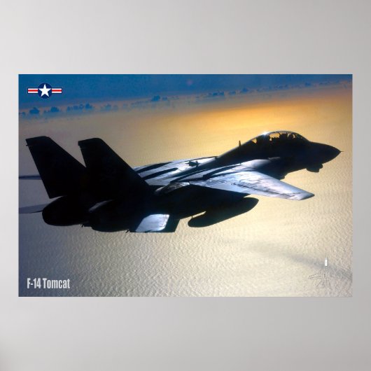 POSTER F-14 TOMCAT "SUR PATROLE" (Devant)