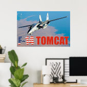 POSTER F-14 TOMCAT "SUR PATROLE" (Bureau à domicile)