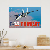 POSTER F-14 TOMCAT "SUR PATROLE" (Cuisine)