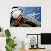 POSTER F-14 TOMCAT "VÉRIFIER SIX" (Bureau à domicile)