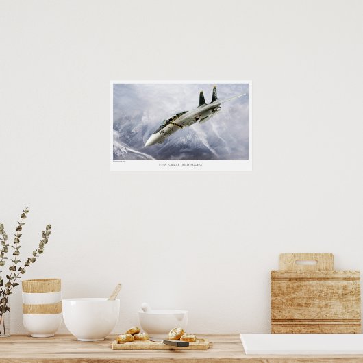 POSTER F-14A TOMCAT VF-84 JOLLYS ROGERS (Cuisine)