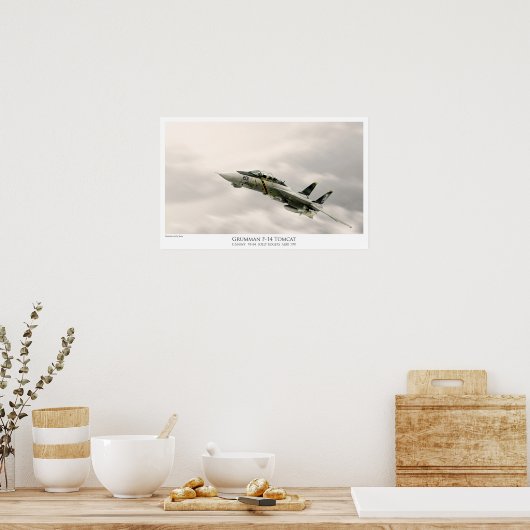 POSTER F-14A TOMCAT VF-84 JOLLYS ROGERS (Cuisine)