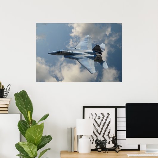 Poster F-15 Aigle en vol (Bureau à domicile)