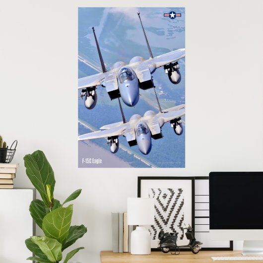 POSTER F-15C EAGLE (Bureau à domicile)