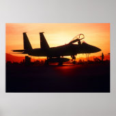 Poster F-15C Eagle Fighter Jet (Devant)