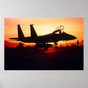 Poster F-15C Eagle Fighter Jet