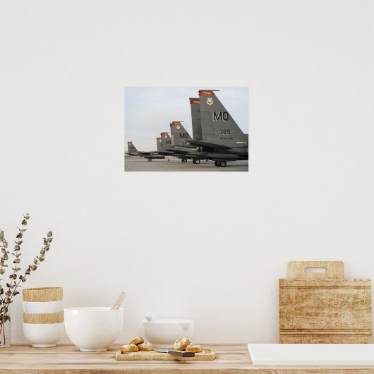 Poster F-15E de l'US Air Force (Cuisine)