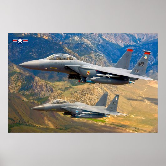 POSTER F-15E GRÈVE EAGLE (Devant)