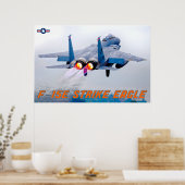 POSTER F-15E GRÈVE EAGLE (Cuisine)