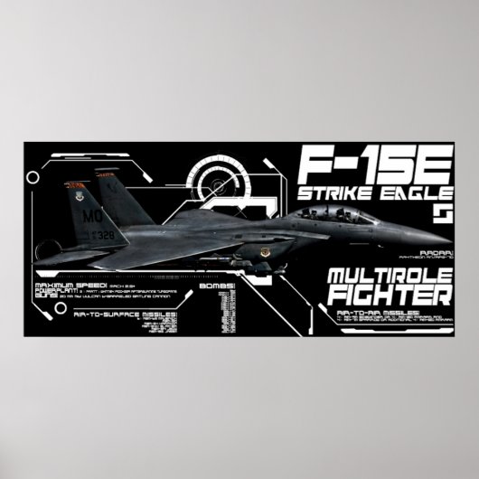 Poster F-15E Strike Eagle (Devant)