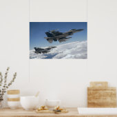 Poster F-16 Aéronefs de Faucon de combat (Cuisine)