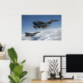 Poster F-16 Aéronefs de Faucon de combat (Bureau à domicile)