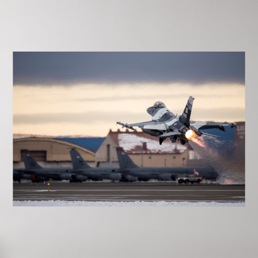 Poster F-16 Aéronefs de Faucon de combat (Devant)