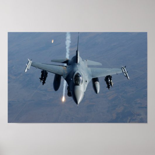 Poster F-16 Aéronefs de Faucon de combat (Devant)