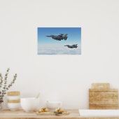 Poster F-16 Aéronefs de Faucon de combat (Cuisine)
