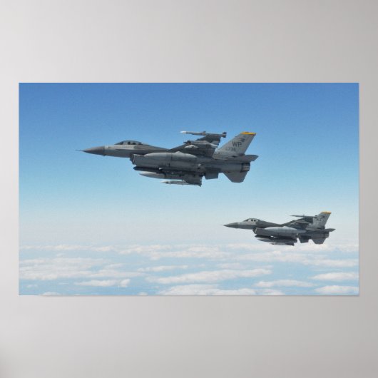 Poster F-16 Aéronefs de Faucon de combat (Devant)