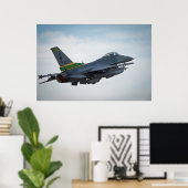 Poster F-16 Aéronefs de Faucon de combat (Bureau à domicile)