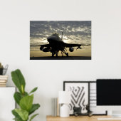Poster F-16 Aéronefs de Faucon de combat (Bureau à domicile)